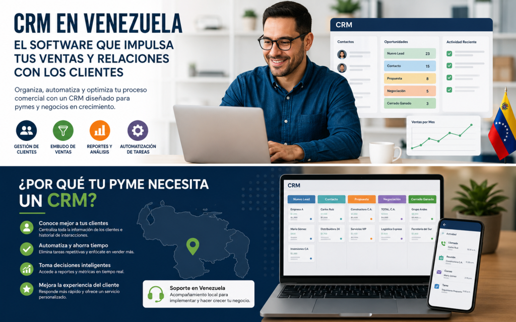 Cómo elegir un software CRM con soporte en Venezuela