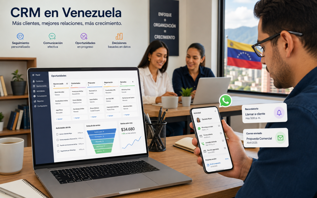 CRM en Venezuela: cómo elegir un software CRM para una empresa venezolana y aprovecharlo de verdad